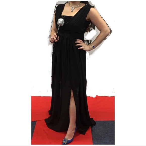 Maxi dress with slit - Picture 3 of 5